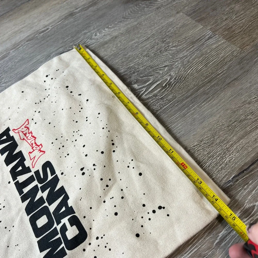 Montana Cans Tote Bag Unisex OS Cream Splatter Logo Canvas Streetwear Art Bag